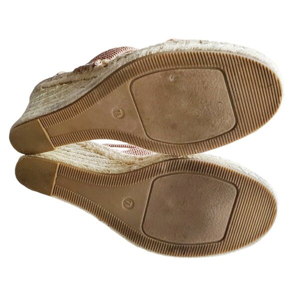 Steven By Steve Madden Espadrille Wedge Tan Color Sandal 7.5 - Picture 5 of 15